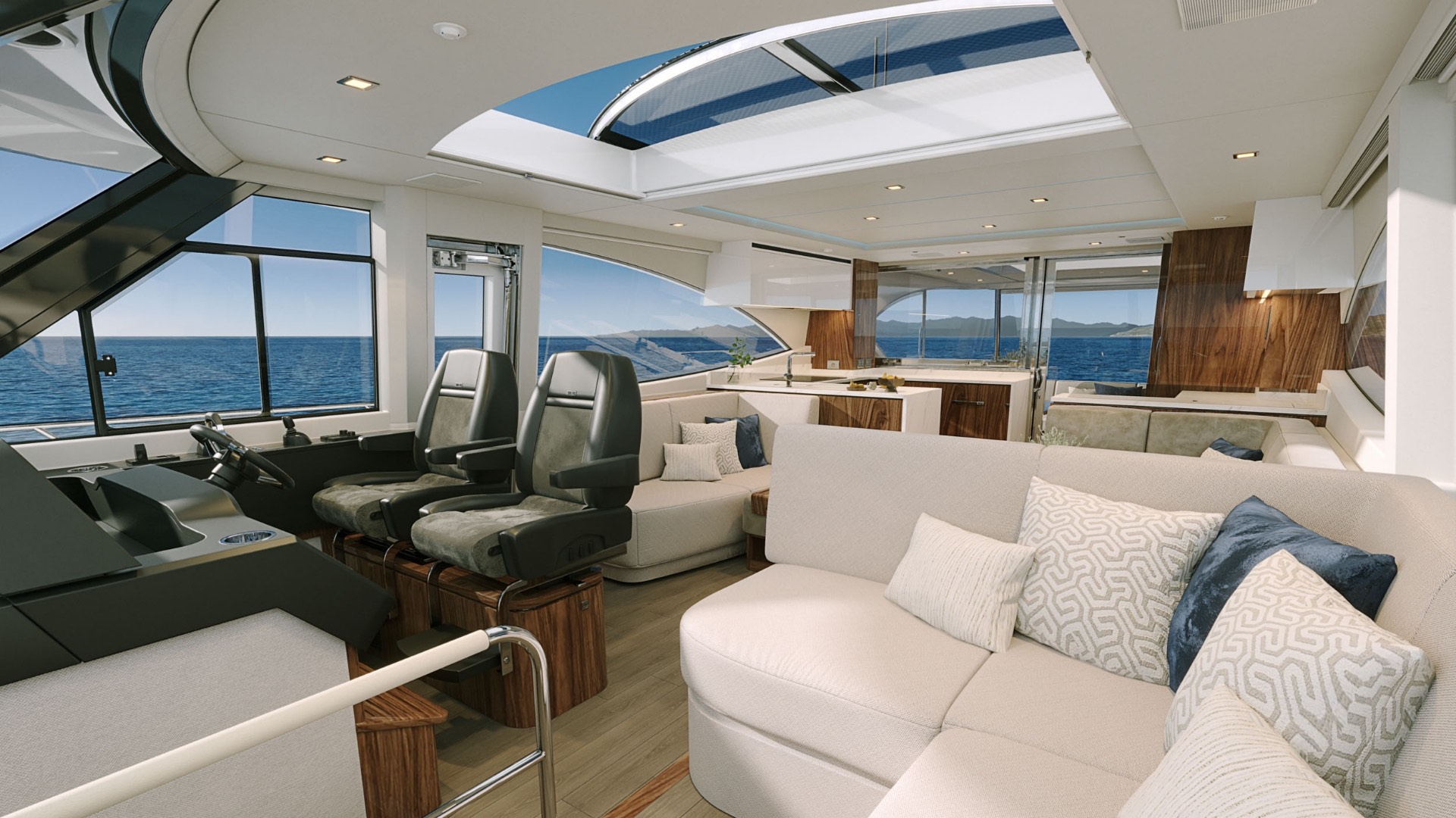 Riviera 6200 Sport Yacht gourmet galley