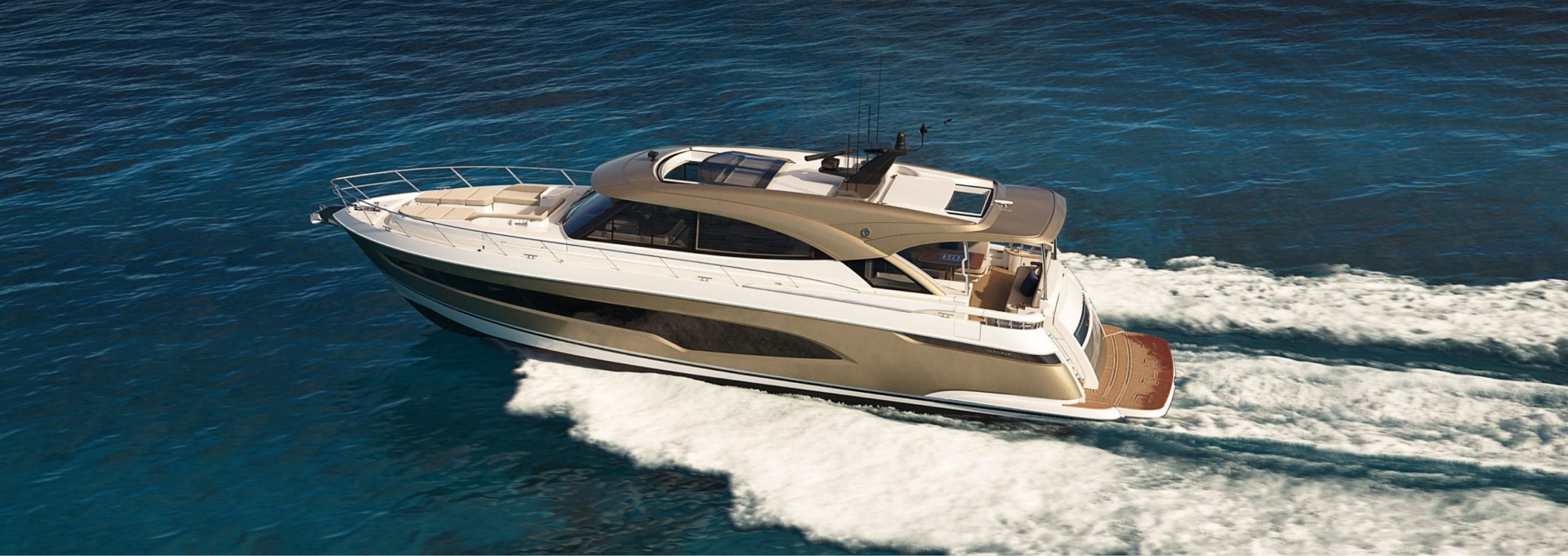 Riviera 6200 Sport Yacht running offshore